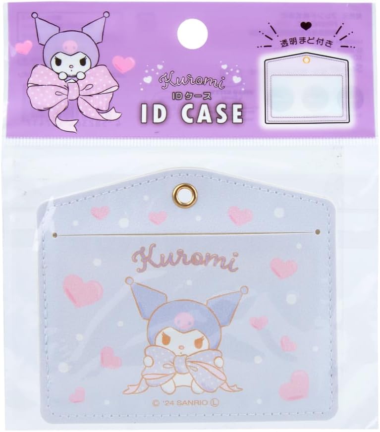 DAISO Kuromi Big Ribbon ID Case - Light Purple Sanrio Character Card Holder - Image 4